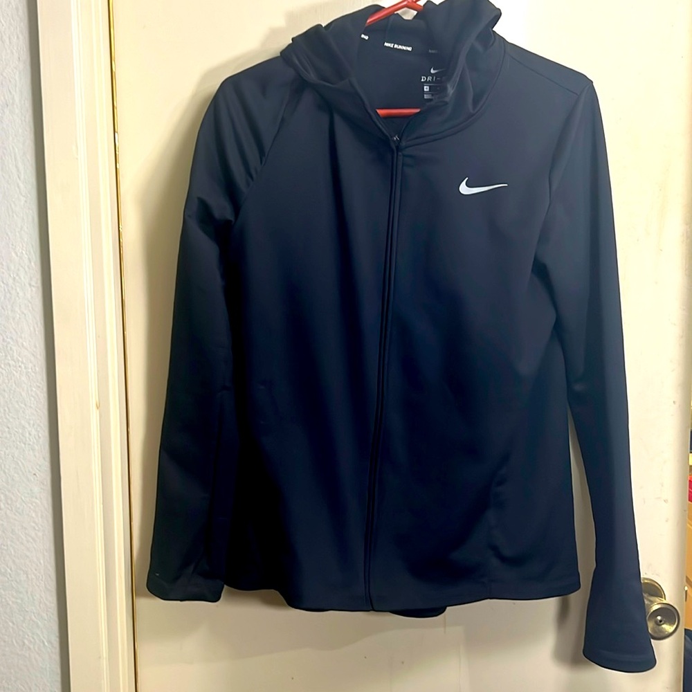 Nike running men’s  Dri Fit black work out jacket size medium